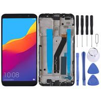 huismerk LCD-scherm en digitizer volledige montage met frame voor Meizu M6T M811Q (zwart)