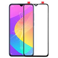 huismerk Voorkant scherm buitenste glazen lens voor Xiaomi mi CC9e (zwart)