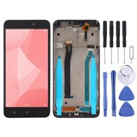 huismerk LCD-scherm en digitizer volledige assemblage met frame voor Xiaomi Redmi 4X (zwart)