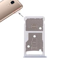 huismerk SIM-kaart lade + SIM-kaart lade/micro SD-kaart lade voor Huawei Honor 5c (zilver)