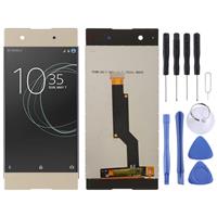 huismerk LCD-scherm en digitizer volledige montage voor Sony Xperia XA1 (goud)