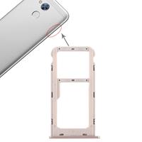 huismerk SIM-kaart lade + SIM-kaart lade/micro SD-kaart lade voor Huawei Honor 6A (goud)