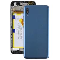 huismerk Batterij achtercover met camera lens & toetsen voor Huawei geniet van 9e (blauw)