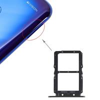 huismerk SIM-kaart lade + SIM-kaart lade voor Huawei Honor weergave 20 (Honor V20) (zwart)