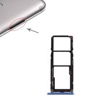 huismerk SIM-kaart lade + SIM-kaart lade + micro SD-kaart voor Xiaomi Redmi S2 (blauw)