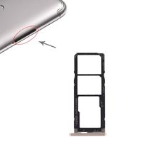 huismerk SIM-kaart lade + SIM-kaart lade + micro SD-kaart voor Xiaomi Redmi S2 (goud)