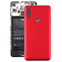 huismerk Batterij achtercover met Zijkleutels voor Xiaomi Redmi Note 6 Pro (rood)