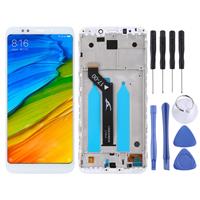 huismerk LCD-scherm en digitizer volledige assemblage met frame voor Xiaomi Redmi 5 plus (wit)