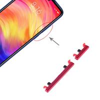 huismerk Aan/uit-knop en volume Control-knop voor Xiaomi Redmi Note 7 Pro/Redmi Note 7 (rood)