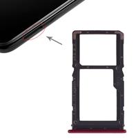 huismerk SIM-kaart lade + SIM-kaart lade/micro SD-kaart lade voor Xiaomi Redmi Note 7 (rood)