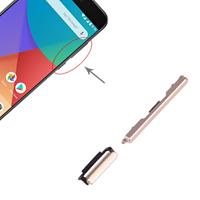 huismerk Aan/uit-knop en volume regelknop voor Xiaomi mi 5X/a1 (goud)