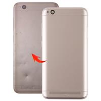 huismerk Achtercover met camera lens & Zijkleutels voor Xiaomi Redmi 5A (goud)