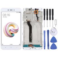 huismerk LCD-scherm en digitizer volledige assemblage met frame voor Xiaomi Redmi 5A (wit)