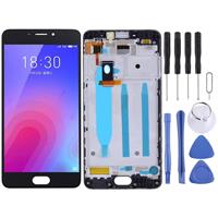 huismerk LCD-scherm en digitizer volledige montage met frame voor Meizu M6 M711H M711Q (zwart)