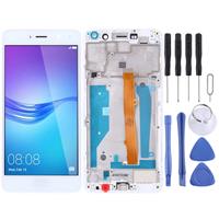 huismerk LCD-scherm en digitizer volledige montage met frame voor Huawei Y5 (2017) (wit)