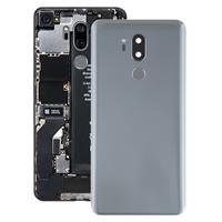 huismerk Batterij achtercover met camera lens & vingerafdruk sensor voor LG G7 ThinQ/G710/G710EM/G710PM/G710VMP (zilver)