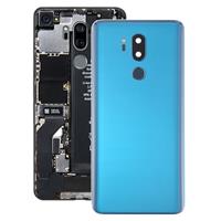 huismerk Batterij achtercover met camera lens & vingerafdruk sensor voor LG G7 ThinQ/G710/G710EM/G710PM/G710VMP (blauw)