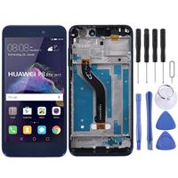 huismerk LCD-scherm en digitizer volledige montage met frame voor Huawei Honor 8 Lite (blauw)