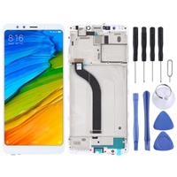 huismerk LCD-scherm en digitizer volledige assemblage met frame voor Xiaomi Redmi 5 (wit)