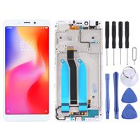 huismerk LCD-scherm en digitizer volledige assemblage met frame voor Xiaomi Redmi 6A/Redmi 6 (wit)