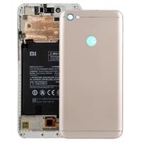 huismerk Achtercover met Zijkleutels voor Xiaomi Redmi Note 5A Prime (goud)