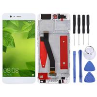 huismerk LCD-scherm en digitizer volledige montage met frame voor Huawei P10 (wit)