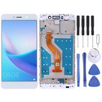 huismerk LCD-scherm en digitizer volledige montage met frame voor Huawei Y7 (2017) (wit)