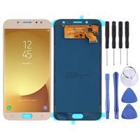 huismerk LCD-scherm en digitizer volledige assemblage (TFT-materiaal) voor Galaxy J7 (2017) J730F/DS J730FM/DS (Gold)