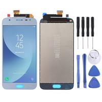 huismerk Origineel LCD-scherm en digitizer volledige assemblage voor Galaxy J3 (2017) J330F/DS J330G/DS (blauw)