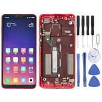 huismerk LCD-scherm en digitizer volledige montage met frame voor Xiaomi Mi 8 Lite (rood)