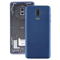 huismerk Achtercover met Zijkleutels & camera lens voor Galaxy J8 (2018) J810F/DS J810Y/DS J810G/DS (blauw)