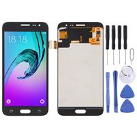 huismerk TFT-materiaal LCD-scherm en digitizer volledige assemblage voor Galaxy J3 (2016) J320FN J320F J320G J320M J320A J320V J320P (zwart)