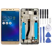 huismerk LCD-scherm en digitizer volledige montage met frame voor ASUS ZenFone 3 Laser ZC551KL Z01BDC (goud)