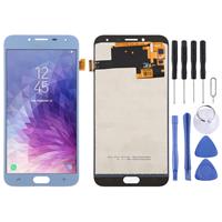 huismerk TFT-materiaal LCD-scherm en digitizer volledige assemblage voor Galaxy J4 (2018) J400F/DS J400G/DS (blauw)