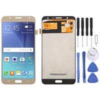 huismerk TFT-materiaal LCD-scherm en digitizer volledige assemblage voor Galaxy J7 (2015)/J700F J700F/DS J700H/DS J700M J700M/DS J700T J700P (goud)