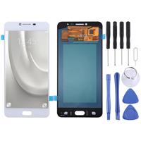 huismerk OLED-materiaal LCD-scherm en digitizer volledige assemblage voor Galaxy C7 (wit)