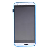 huismerk Originele LCD-scherm en Digitizer met Frame voor HTC Desire 620 (wit + blauw)