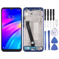 huismerk LCD-scherm en digitizer volledige assemblage met frame voor Xiaomi Redmi 7 (blauw)