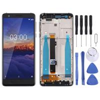 huismerk LCD-scherm en digitizer volledige montage met frame & Zijkleutels voor Nokia 3 1 TA-1049 TA-1057 TA-1063 TA-1070 (zwart)