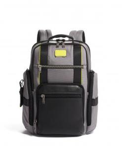 Tumi Alpha Bravo Sheppard Deluxe Brief Pack Rucksack Grey/Bright Lime