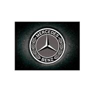 fiftiesstore Magneet Mercedes-Benz - Logo Zwart