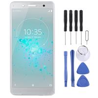 huismerk LCD-scherm en digitizer volledige montage voor Sony Xperia XZ2 compact (zilver)