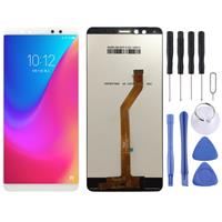 huismerk LCD-scherm en digitizer volledige montage voor Lenovo K5 Pro (wit)