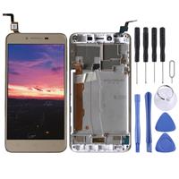 huismerk LCD-scherm en digitizer volledige montage met frame voor Lenovo Vibe K5 A6020A40 (goud)