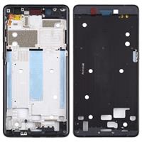 huismerk Front behuizing LCD-frame bezel plaat voor Nokia 7 TA-1041 (zwart)