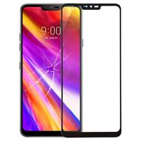 huismerk Voorkant scherm buitenste glazen lens voor LG G7 ThinQ/G710 G710EM G710PM G710VMP (zwart)