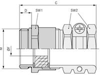 lappkabel LAPP SKINDICHT SHZ-M-XL 20X1,5/11 Kabelverschraubung M20 Messing Messing 25St.