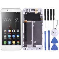 huismerk LCD-scherm en digitizer volledige montage met frame voor Lenovo Vibe C A2020 A2020a40 (wit)