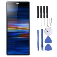 huismerk LCD-scherm en digitizer volledige montage voor Sony Xperia 10 plus (blauw)