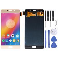 huismerk LCD-scherm en digitizer volledige assemblage voor Lenovo Vibe P2 P2c72 P2a42 (Goud)